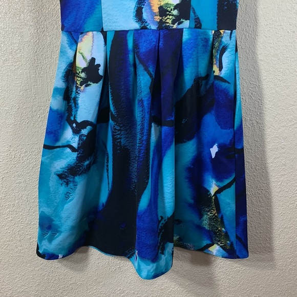 Apt.9 Dress Sleeveless Blue Ocean Colors Size 8 - Picture 12 of 13
